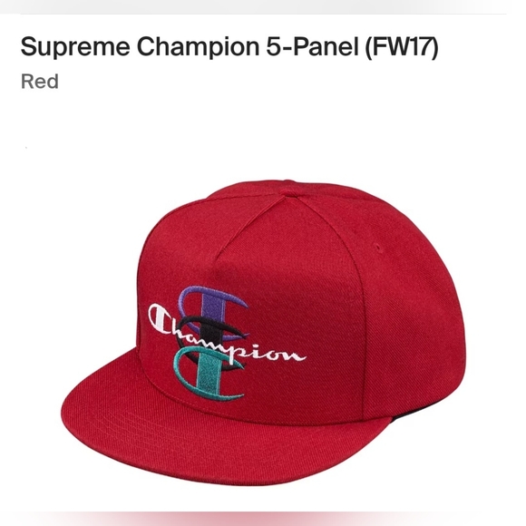 Supreme X Champion 5- Panel *FW17* *NWOT*